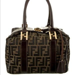 ❌SOLD ❌ Fendi Boston bag vintage Zucca 2 way Satchel